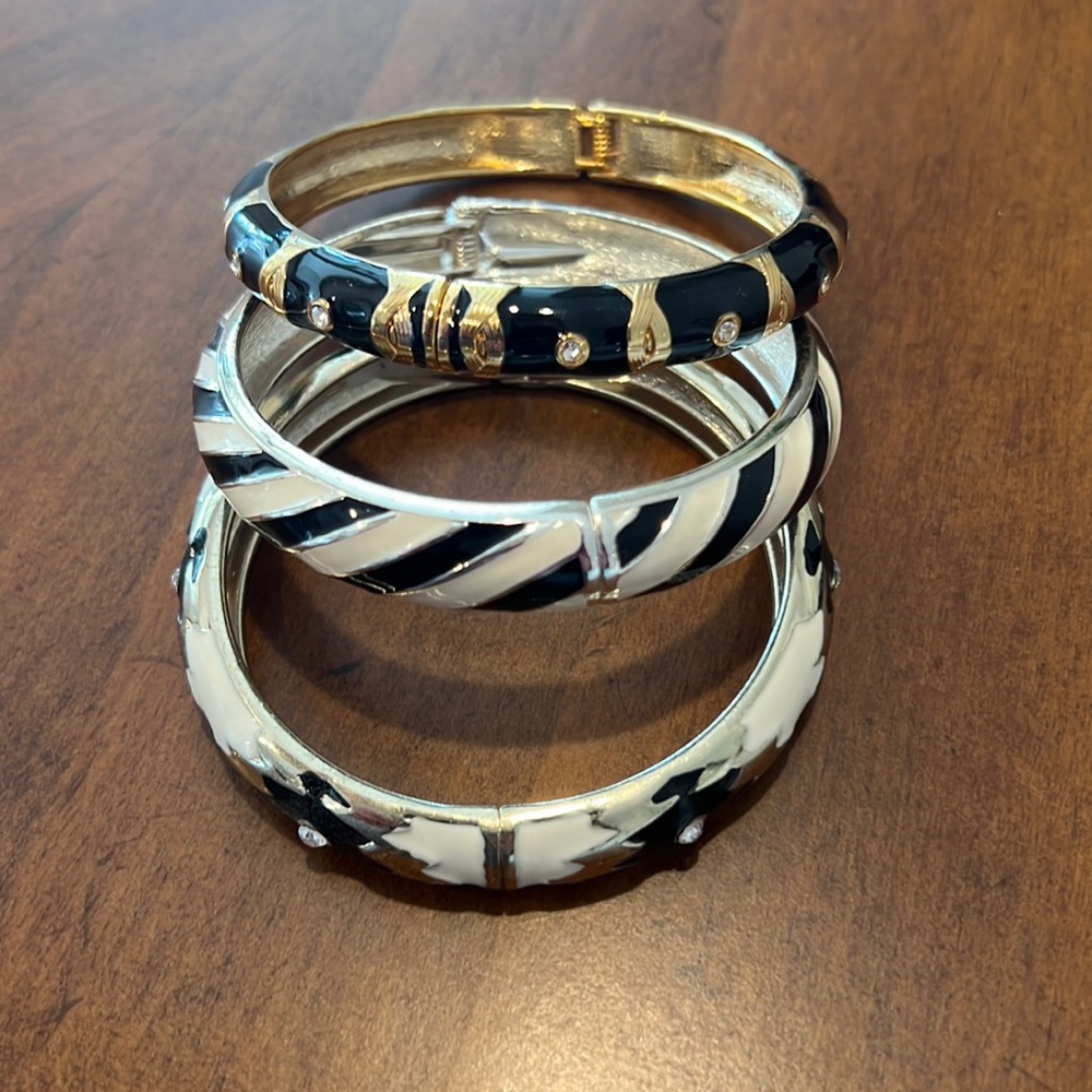 Enamel Bangles - QTY 3